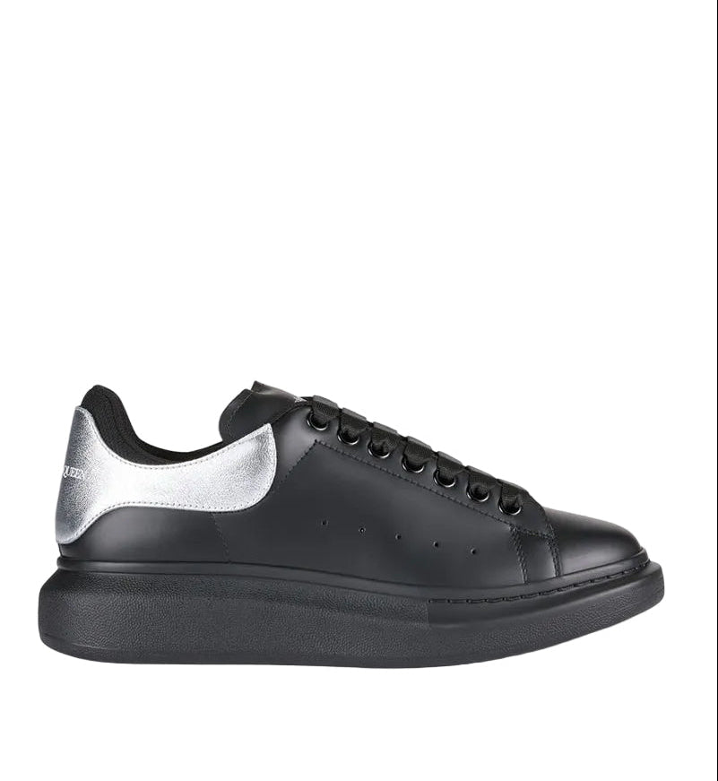 Oversized Sneakers Leather in Black/Silver