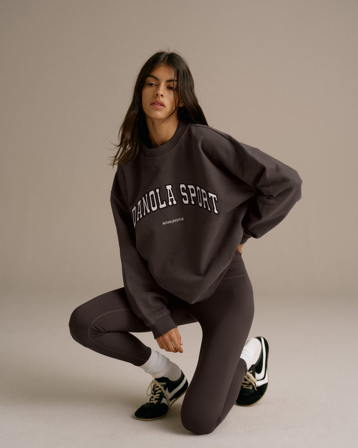 AS Oversized Sweatshirt Coffee Bean