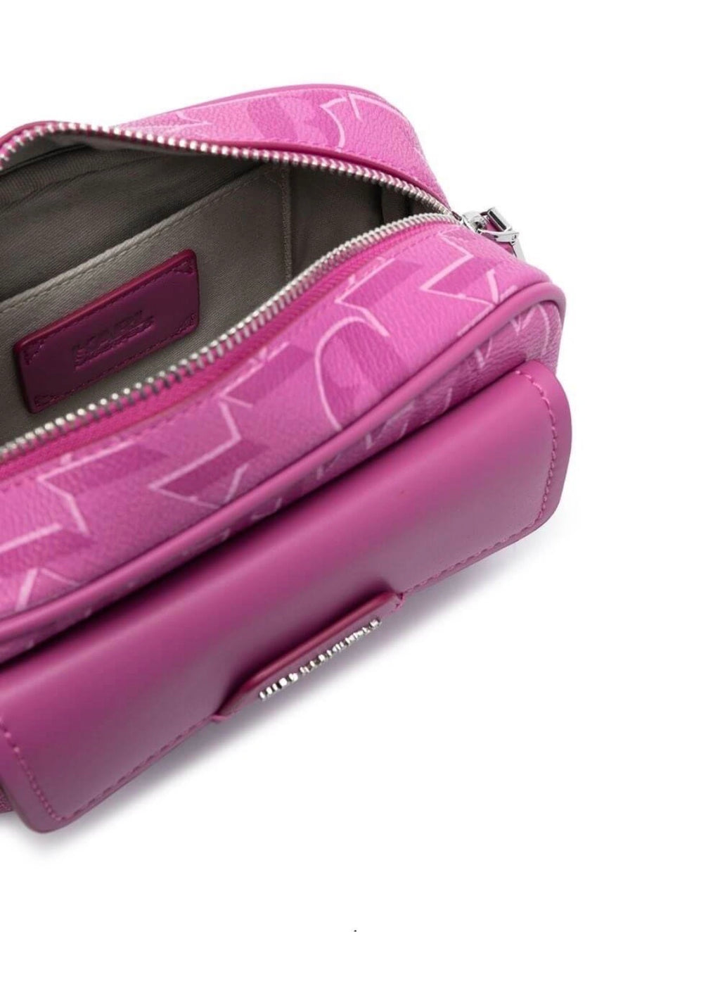 KARL LAGERFELD K/Ikonik 2.0 Monogram Crossbody Pink bag