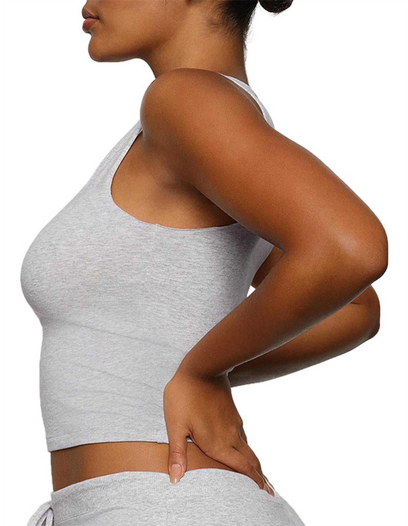 JERSEY SLEEP SPLIT NECK TANK