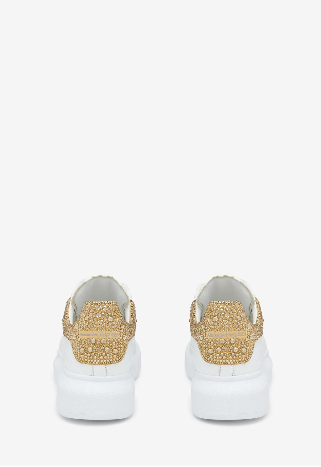 Women's Oversized Crystal Sneaker in Gold