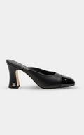 CHANEL Black Mules in Lambskin