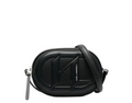 KARL LAGERFELD K/Monogram  Oval-Shaped Black Crossbody Bag