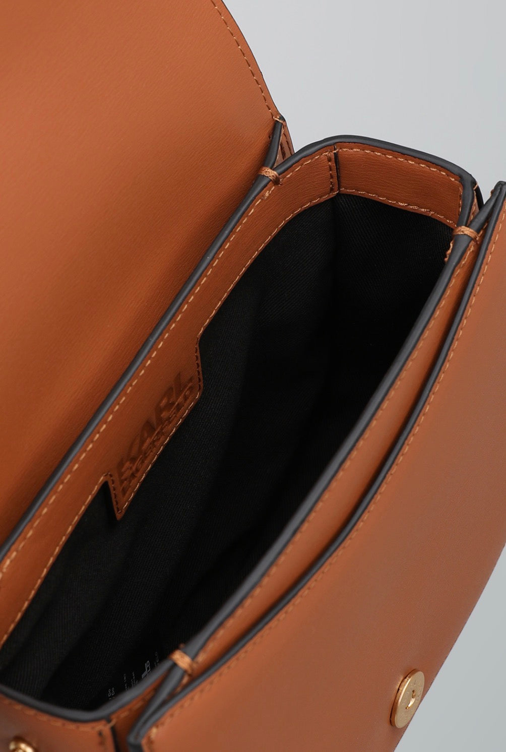 KARL LAGERFELD K/Lock Brown Crossbody Bag