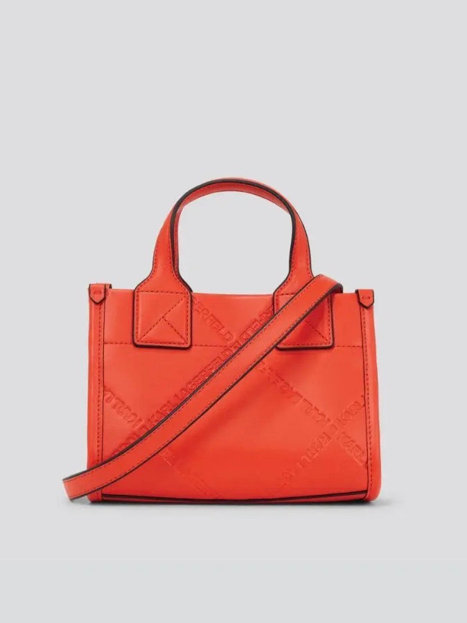 KARL LAGERFELD K/Skuare Small Poppy Red Tote Bag