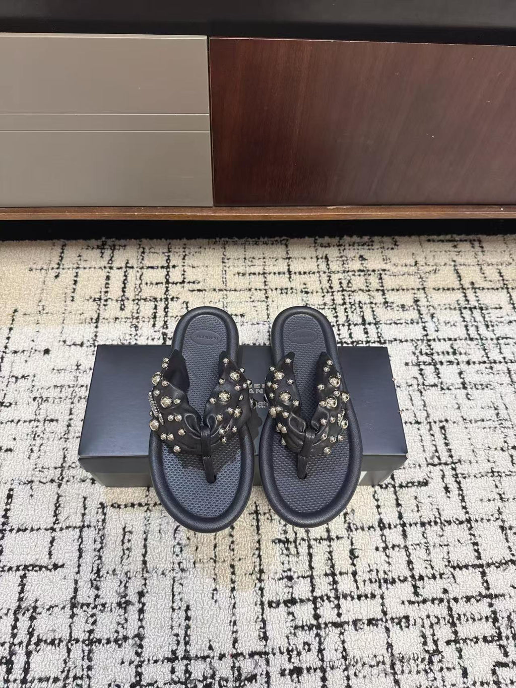 havaianas x ISABEL MARANT Studs Black Sandals