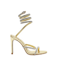 Cleo Spark sandal in Gold with rhinestone embellishments