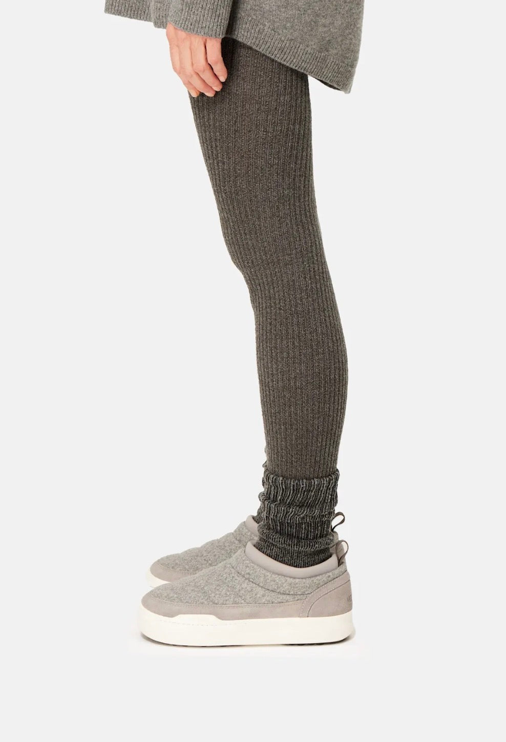 MOON BOOT Park Soft Felt Grey Sneaker