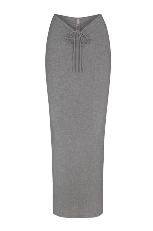 SOFT LOUNGE RUCHED LONG SKIRT