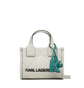 KARL LAGERFELD K/Skuare Small White Tote Bag