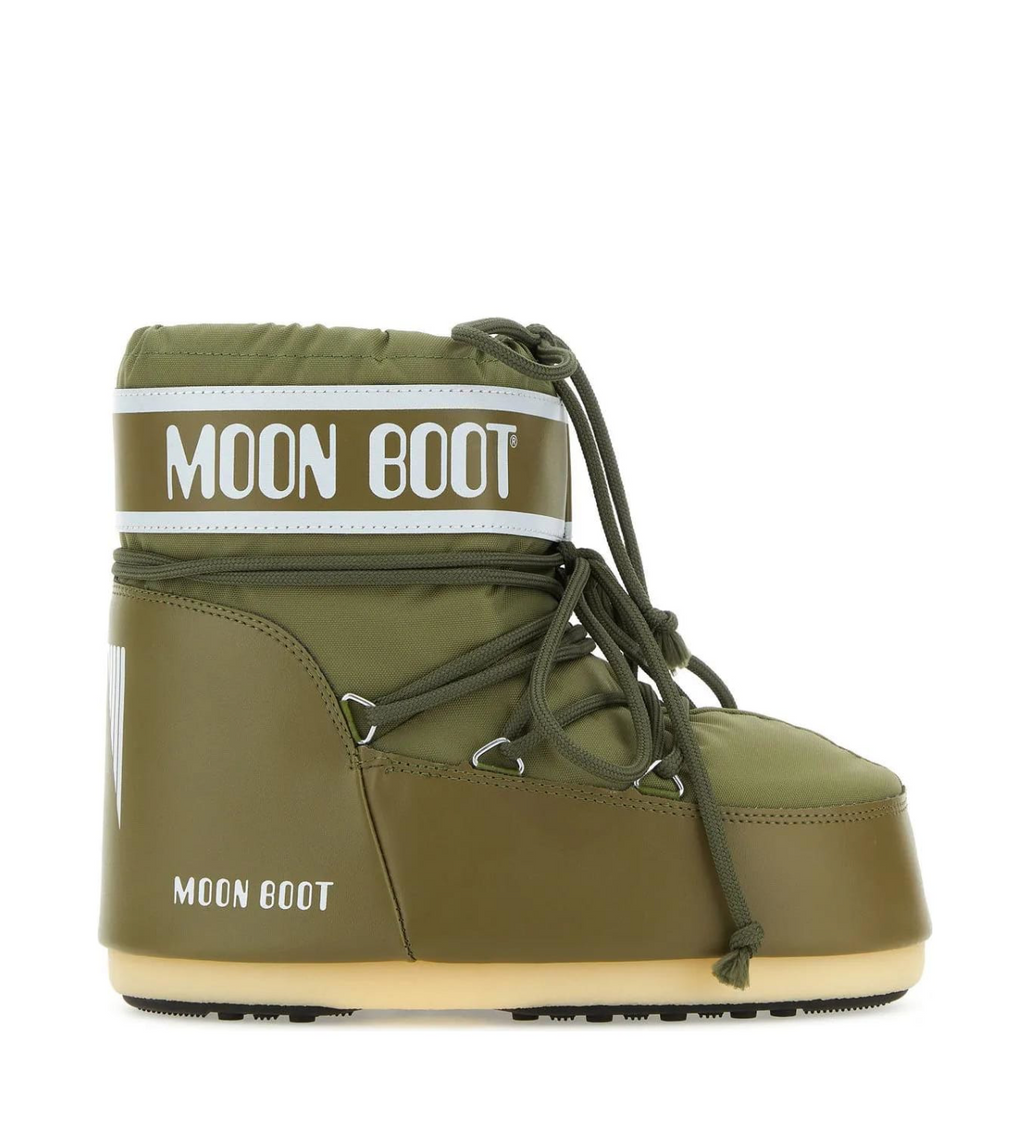 MOON BOOT Icon Low Ankle Boot Olive Green