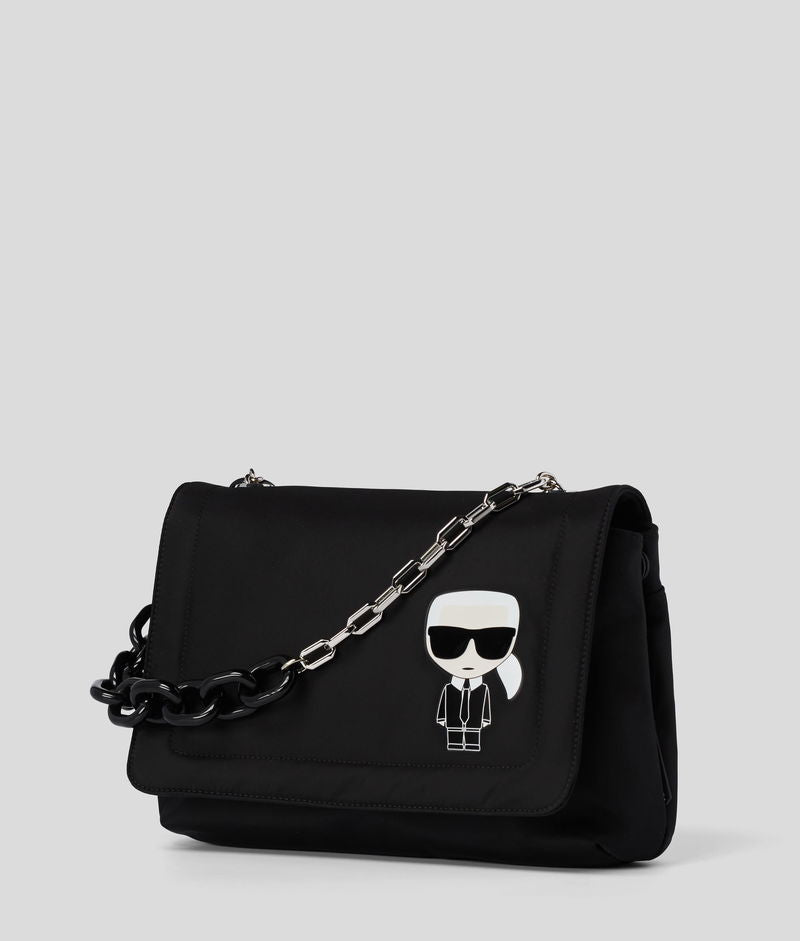 KARL LAGERFELD K/Ikonik Black Clutch