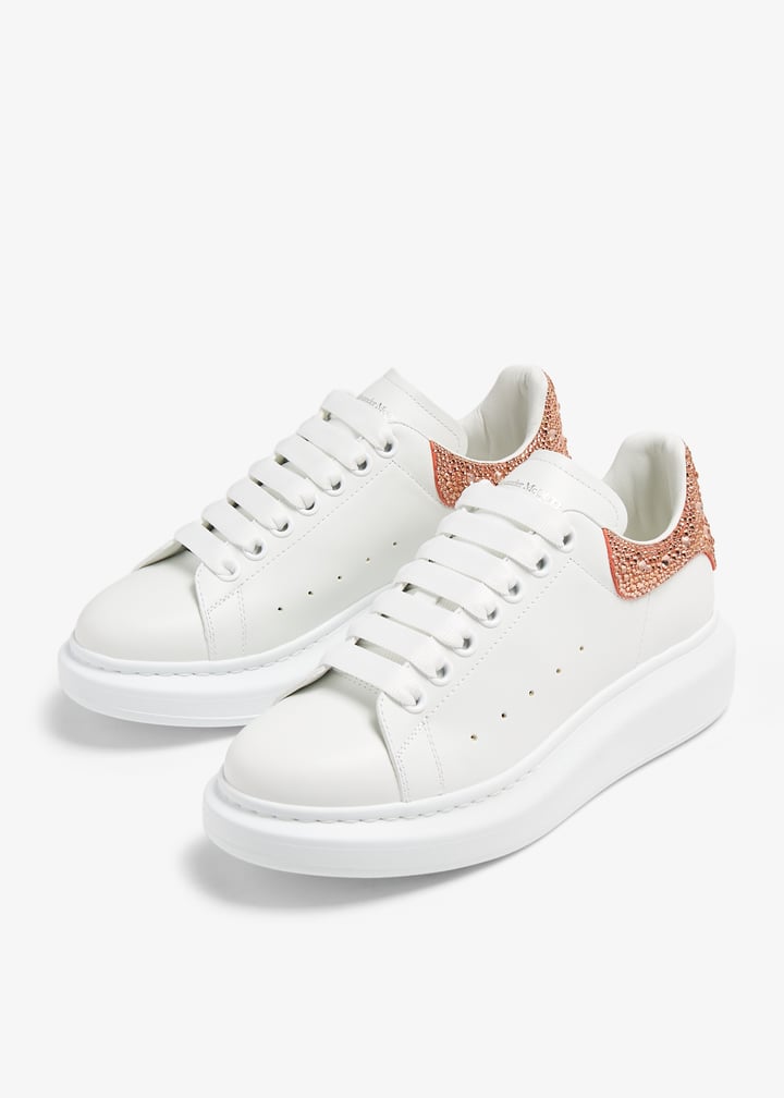 Women's Oversized Crystal Sneaker in Pink