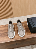 Ermenegildo Zegna beige deerskin Triple Stitch