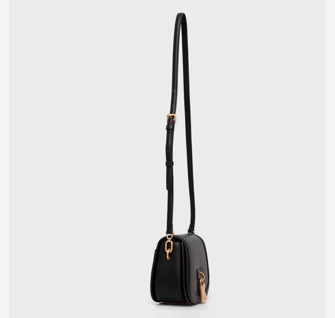 KARL LAGERFELD K/Lock Black Crossbody Bag