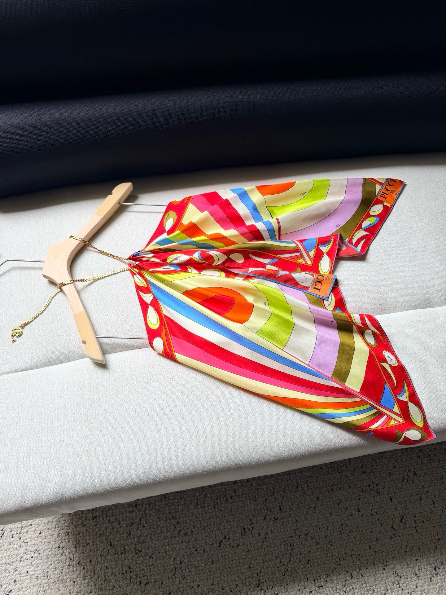 PUCCI Kaleido Silk Halter Top