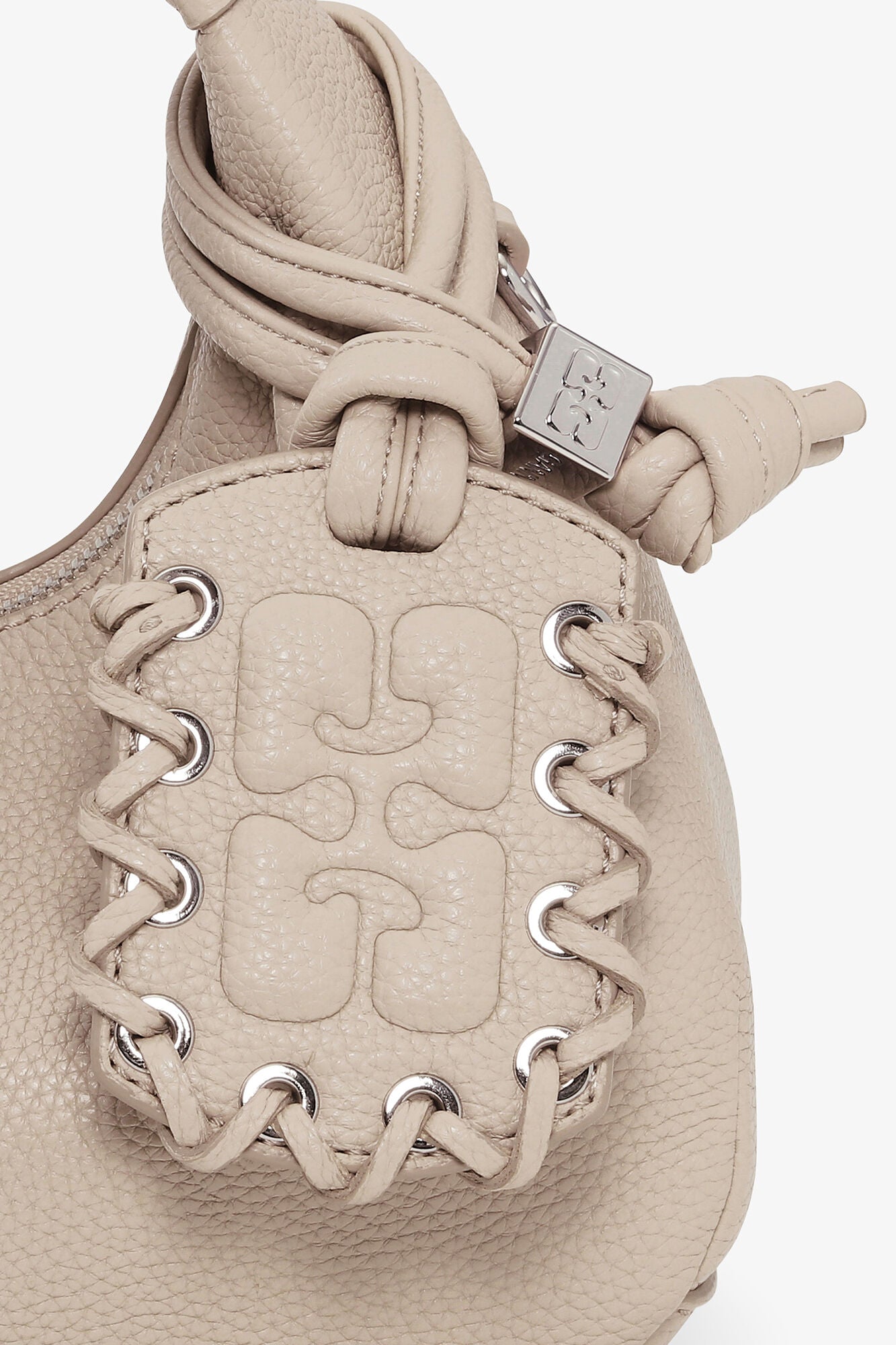 GANNI Mini Beige Hobo bag