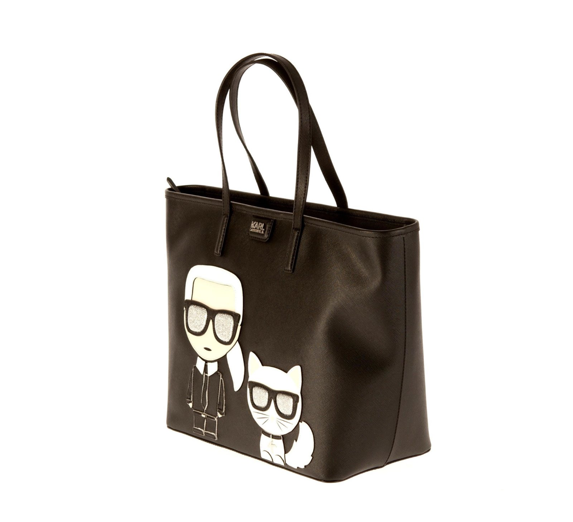 KARL LAGERFELD K/Ikonic Black Tote Bag