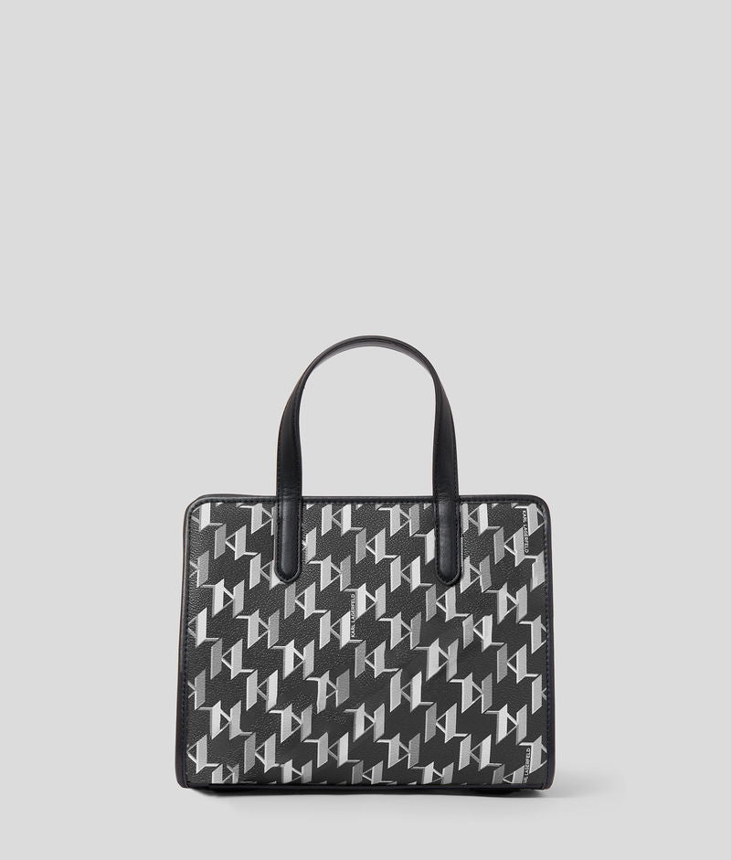 KARL LAGERFELD K/Ikonik Monogram small Black Tote Bag
