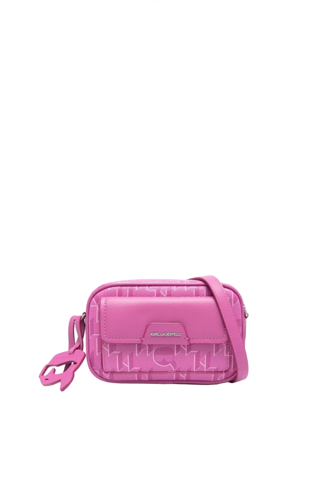 KARL LAGERFELD K/Ikonik 2.0 Monogram Crossbody Pink bag