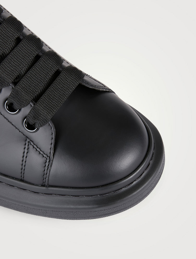 Oversized Sneakers Leather in Black/Silver