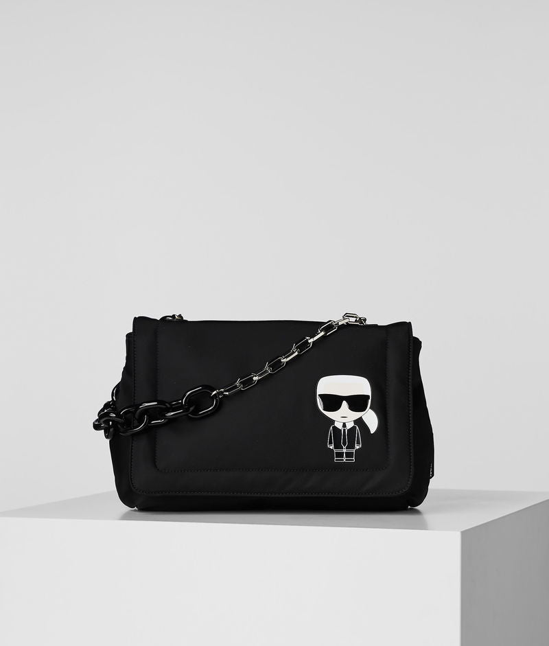 KARL LAGERFELD K/Ikonik Black Clutch