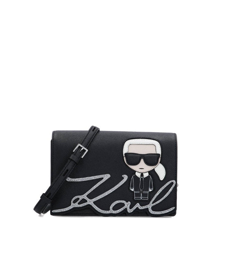 KARL LAGERFELD K/Ikonik Black Shoulder bag