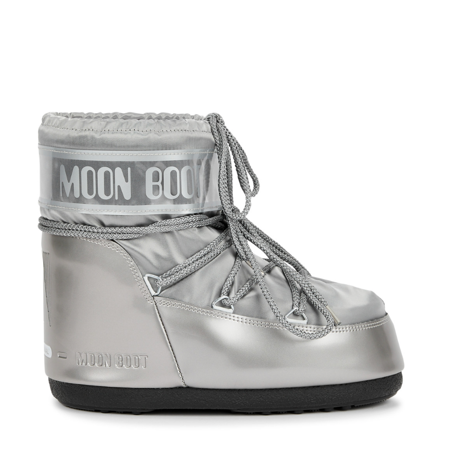 MOON BOOT Icon Low metallic snow boots