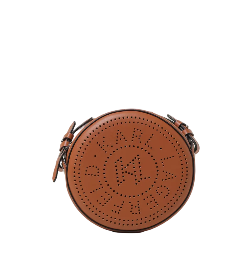 KARL LAGERFELD K/Circle Round Brown Crossbody Bag
