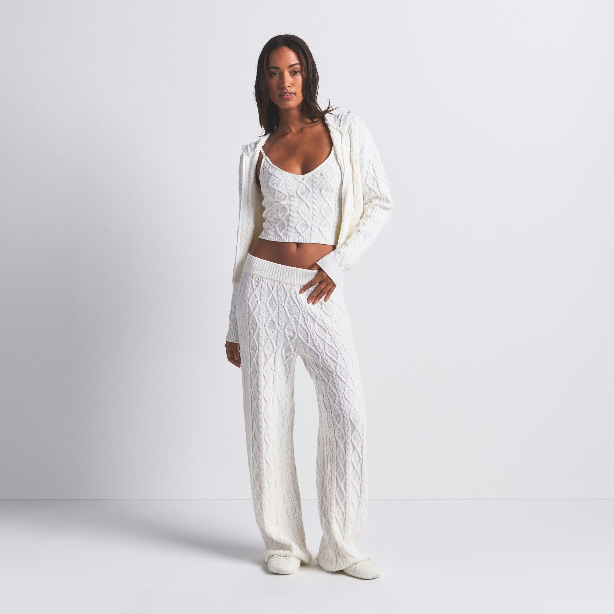 SWEATER KNITS CABLE Snow Bunny collection SET