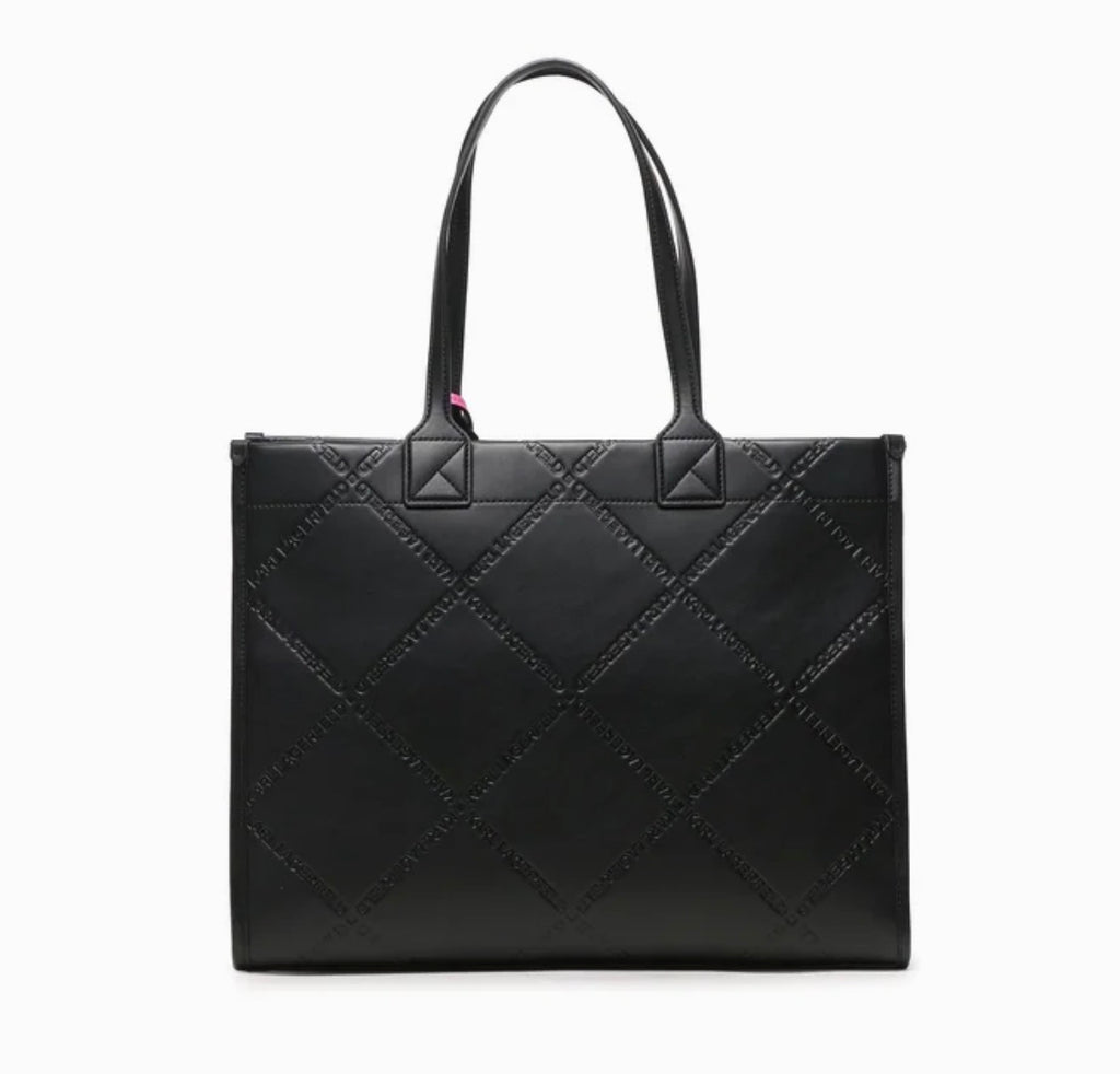 KARL LAGERFELD K/Skuare Large Black Tote Bag