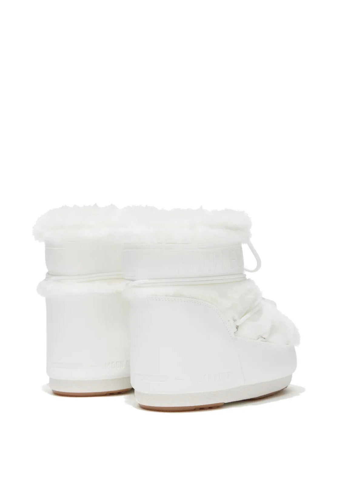 MOON BOOT Icon Low Ankle Faux Fur White