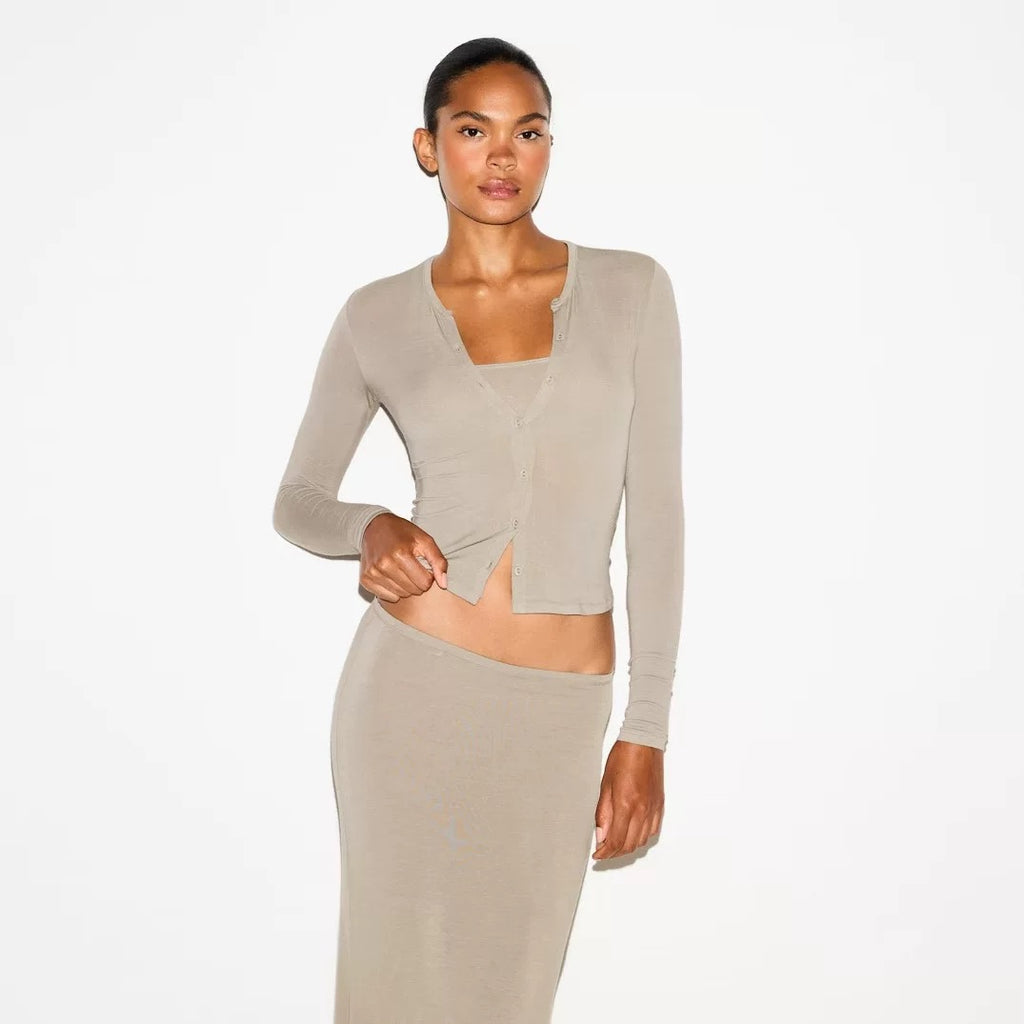 SHEER MODAL CARDIGAN SET