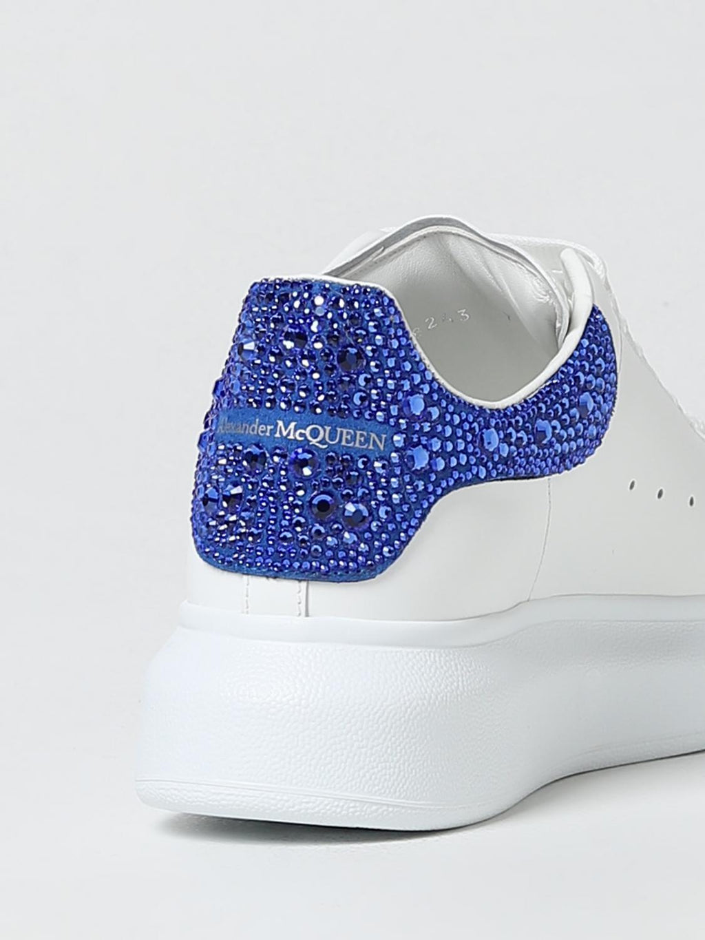 Women's Oversized Crystal Sneaker in Royal Blue