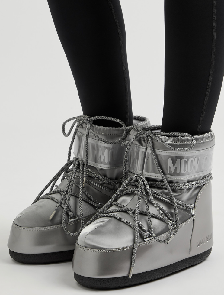 MOON BOOT Icon Low metallic snow boots