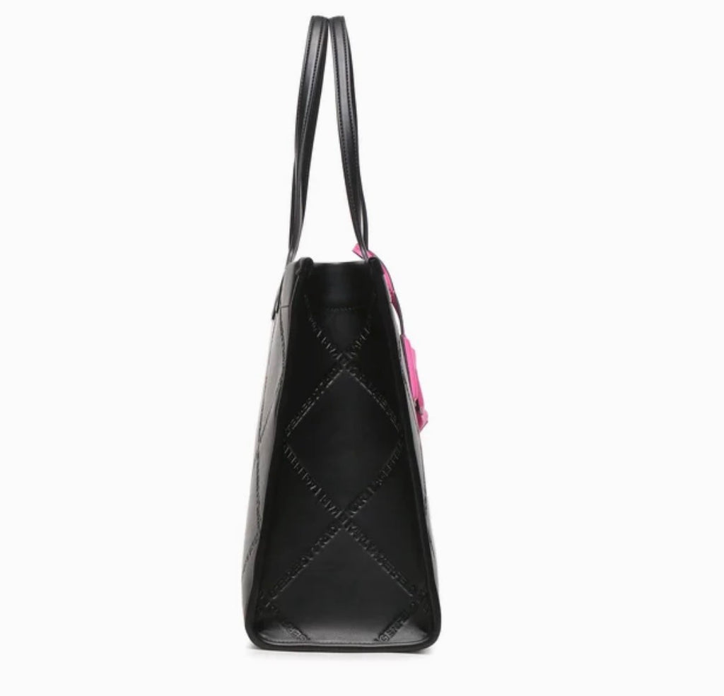 KARL LAGERFELD K/Skuare Large Black Tote Bag