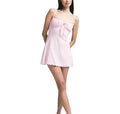 LOGO POINTELLE MINI DRESS CHERRY BLOSSOM