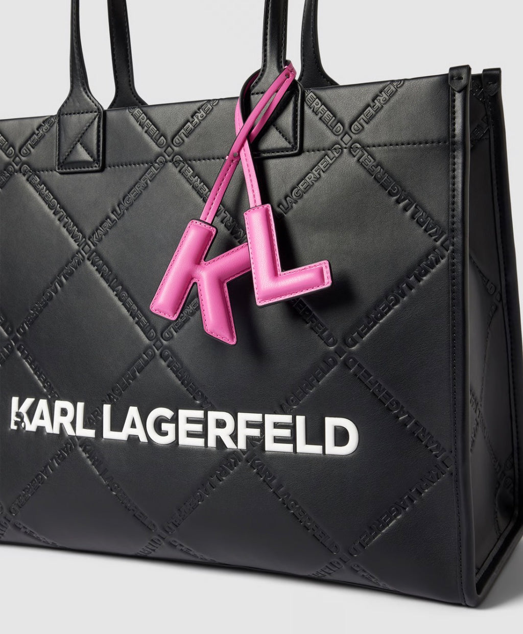 KARL LAGERFELD K/Skuare Large Black Tote Bag