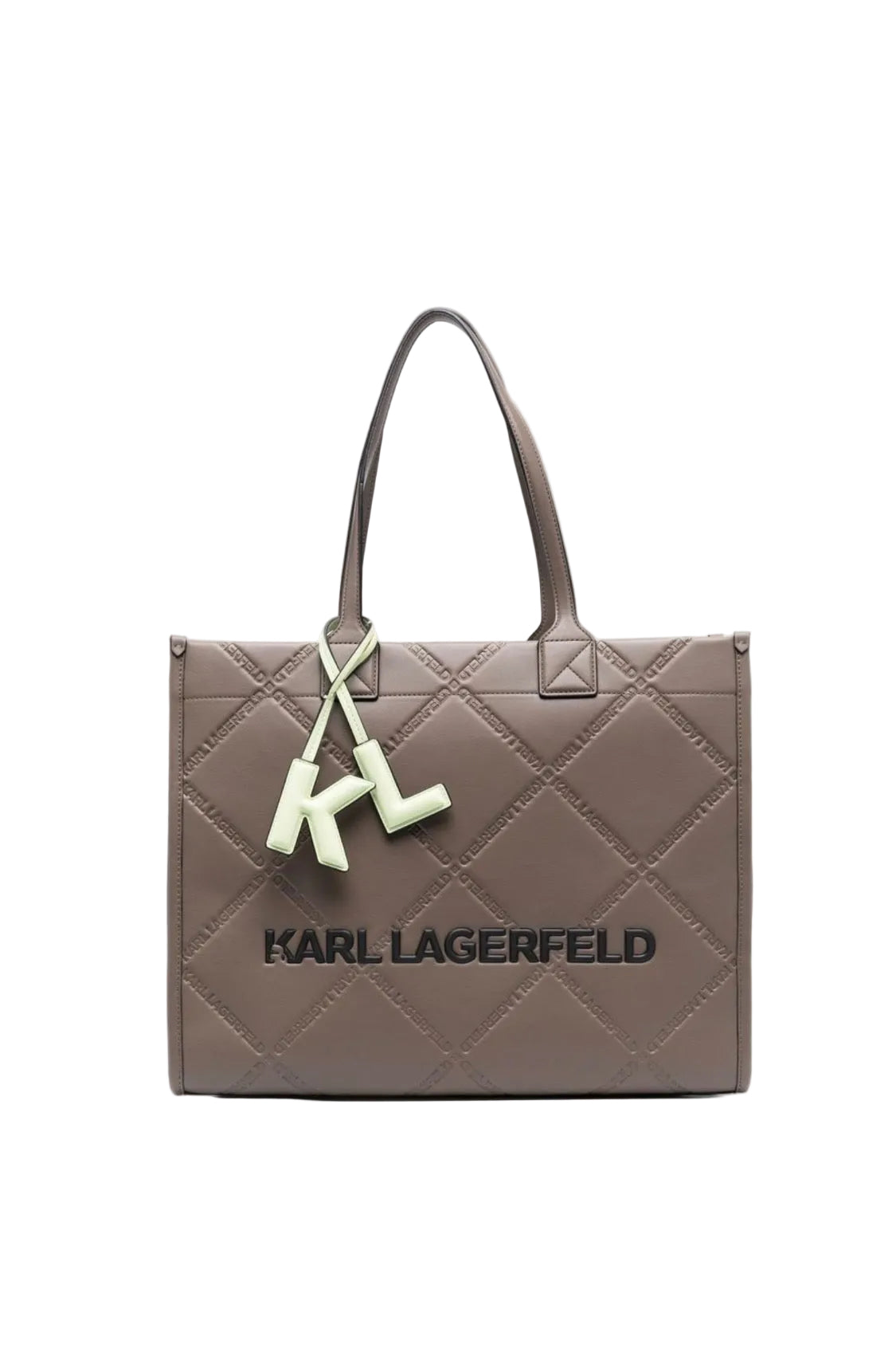 KARL LAGERFELD K/Skuare Large Almond Brown Tote Bag