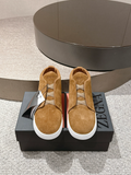 Ermenegildo Zegna tobacco suede Triple Stitch mid-top