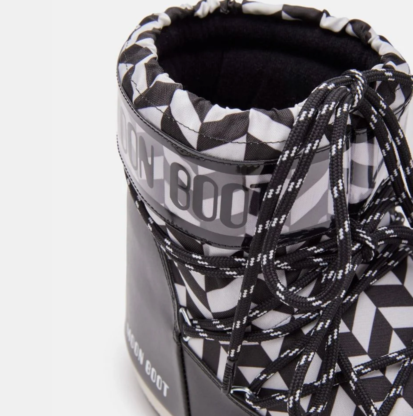 MOON BOOT Icon Low Ankle Optical Black/White Boots
