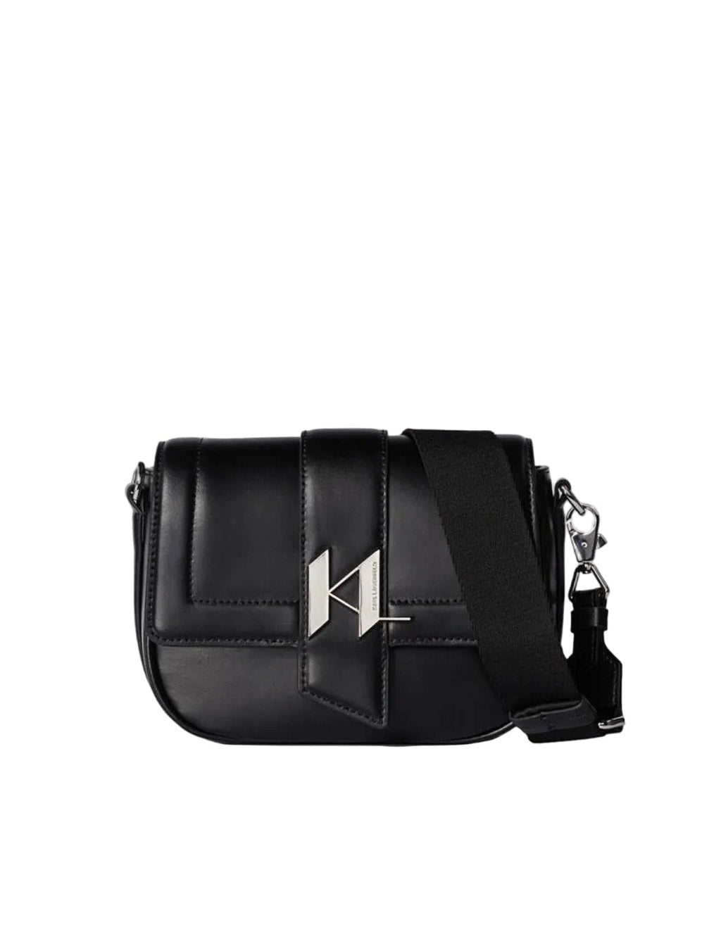 KARL LAGERFELD Black Saddle Crossboddy Bag