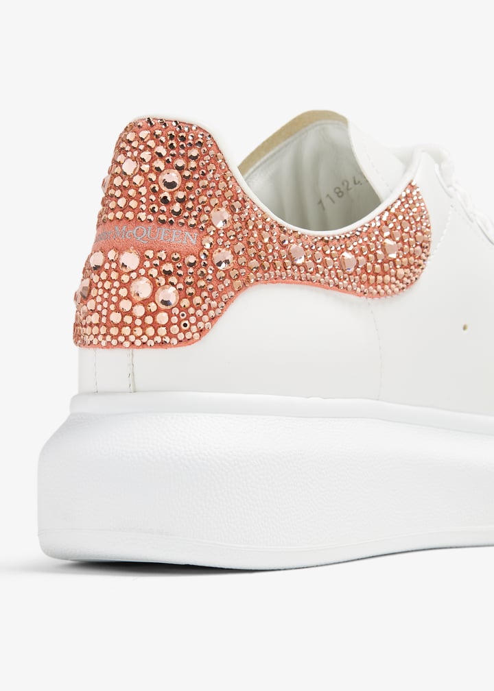 Women's Oversized Crystal Sneaker in Pink