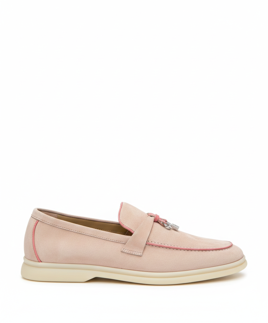 Moccassins Pink Suede Summer Charms Walk