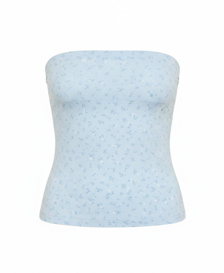 COTTON JERSEY TUBE TOP