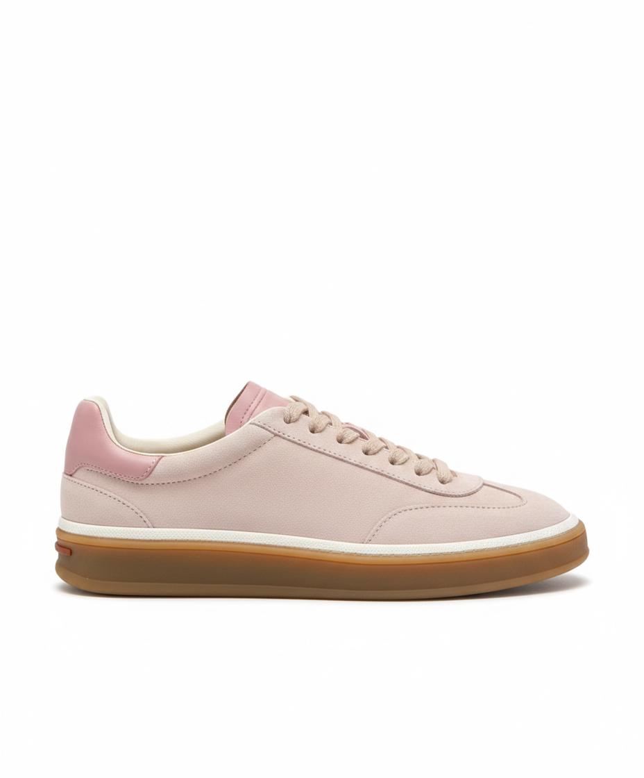 Tennis Walk Pink Sneaker Calfskin