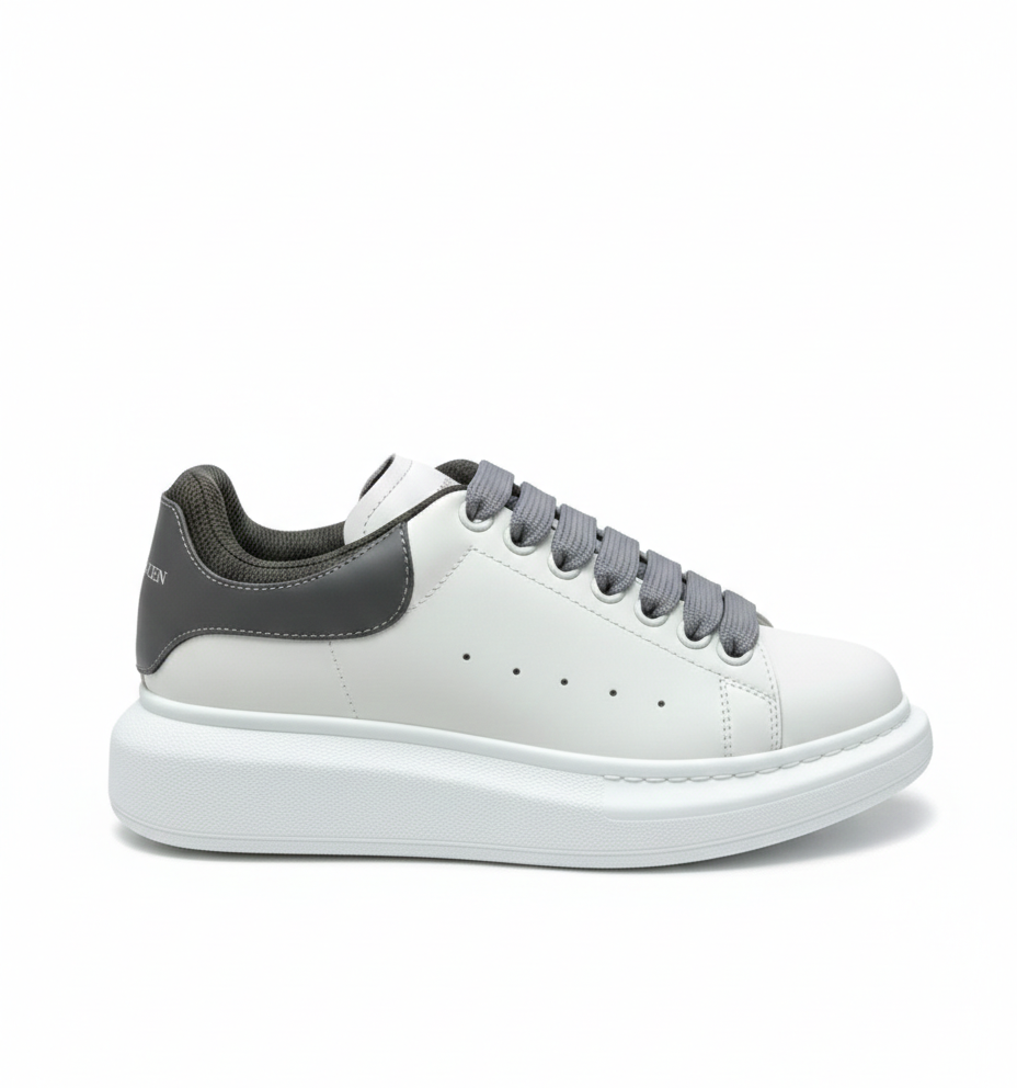 Oversized Double Heel Tab Dark Grey Sneakers