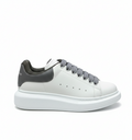 Oversized Double Heel Tab Dark Grey Sneakers