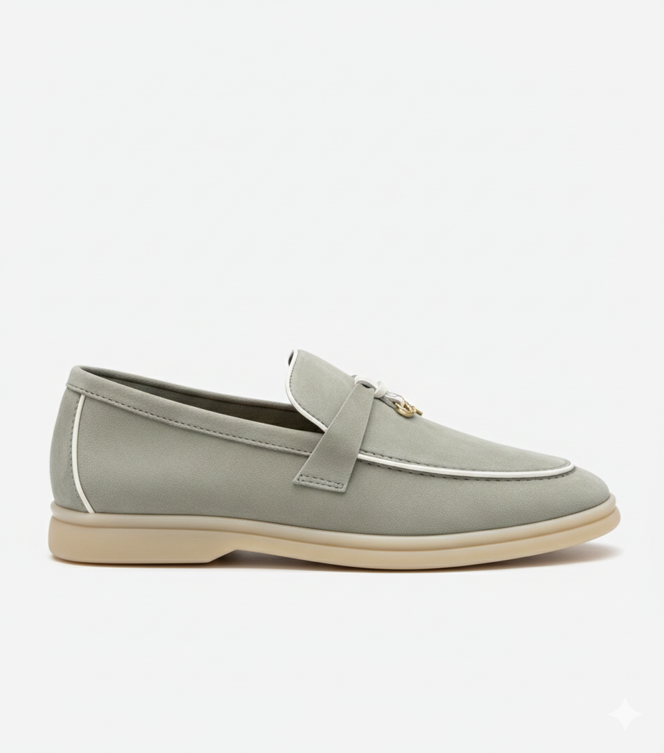 Moccassins Tarragon Green Suede Summer Charms Walk