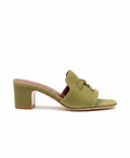 Summer Charms Sandal Olive Suede Goatskin